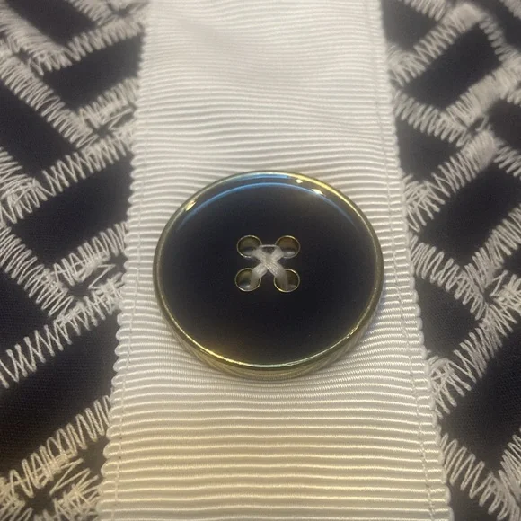 KC PARKER By Heartstrings Size 12 NWT Navy & White Dress - Picture 3 of 15